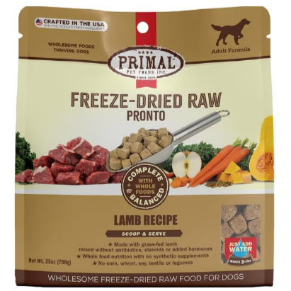 Freeze-Dried Raw Pronto Lamb Recipe