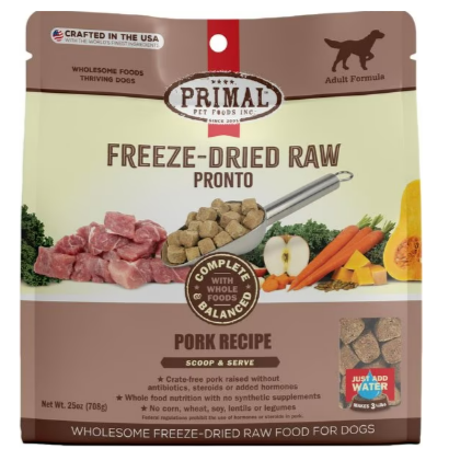 Freeze-Dried Raw Pronto Pork Recipe