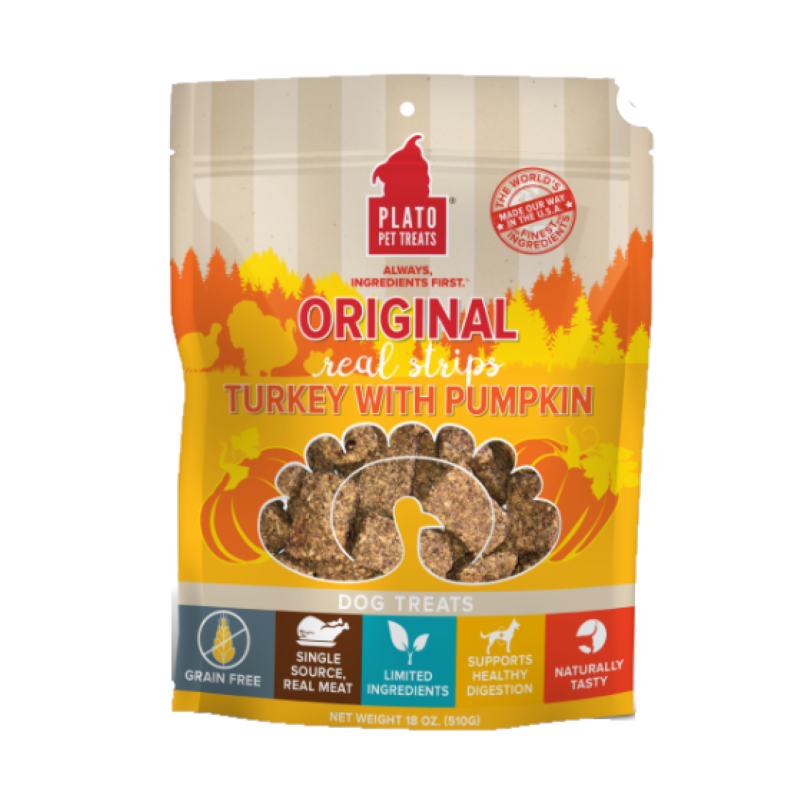 Real Strips Turkey With Pumpkin Meat Bar Dog Treats