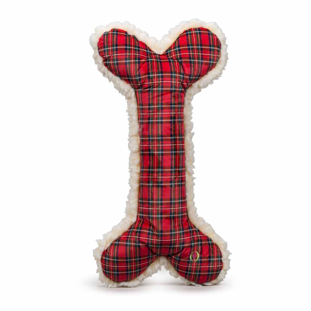 Tartan & Natural HuggleFleece Bone