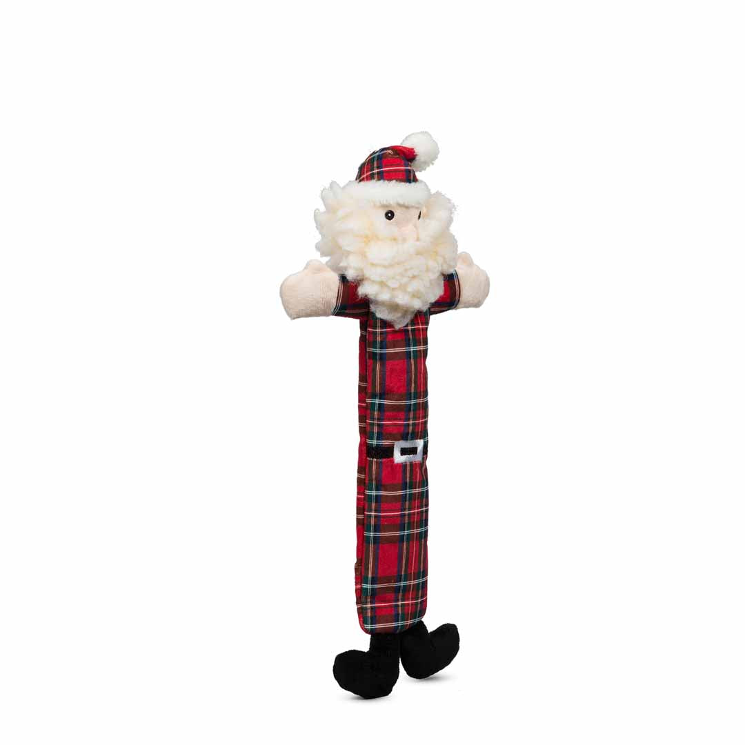 Long & Lovelie HuggleFleece Santa with Tartan