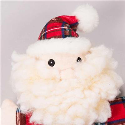 Long & Lovelie HuggleFleece Santa with Tartan