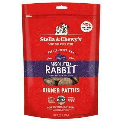 Absolutely Rabbit Freeze-Dried Dinner Patties