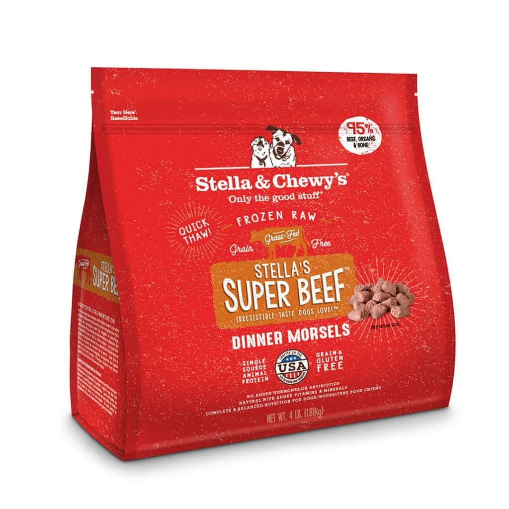 Stella's Super Beef Frozen Raw Dinner Morsels