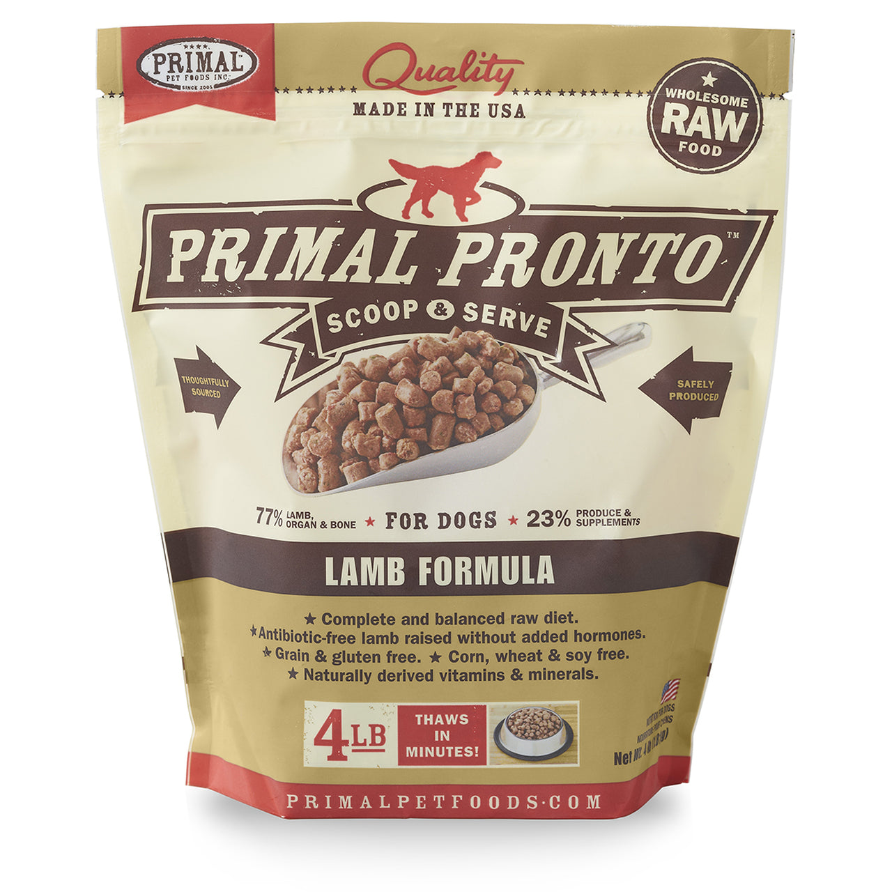 Lamb Formula Raw Frozen Dog Food