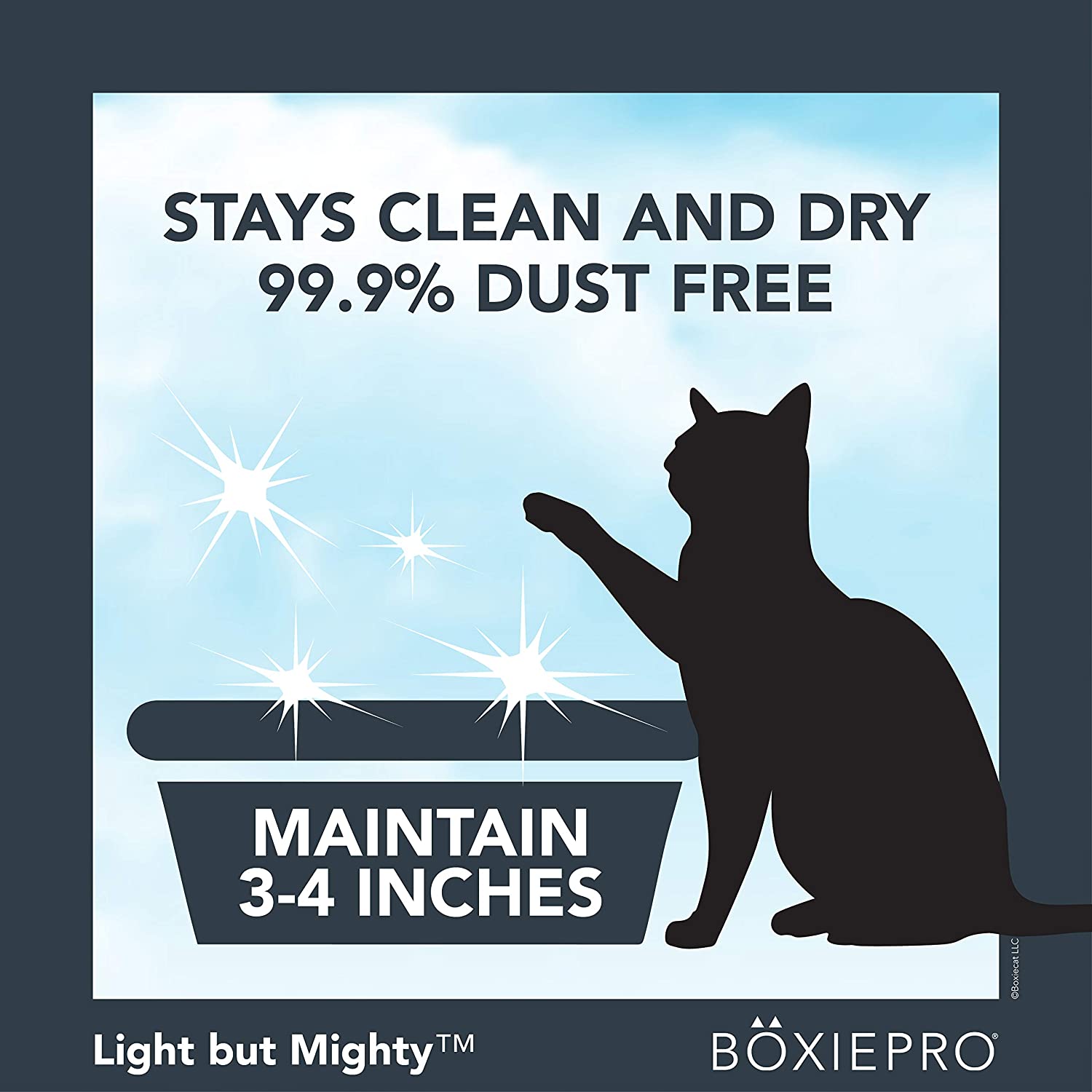 BoxiePro Air Lightweight Deep Clean Probiotic Clumping Litter