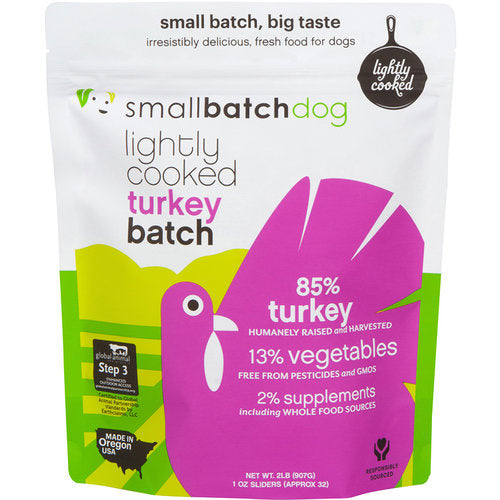 Turkey Batch Lightly Cooked Dog Food