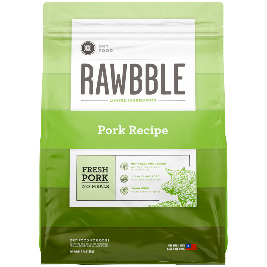 BIXBI Pets Rawbble Dry Food Pork Recipe