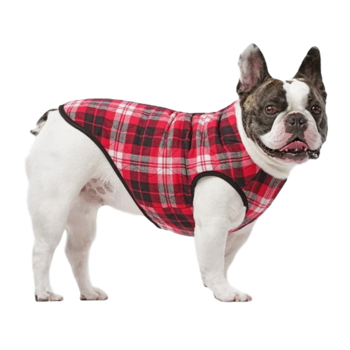 Canada Pooch Reversible Vest Black Plaid