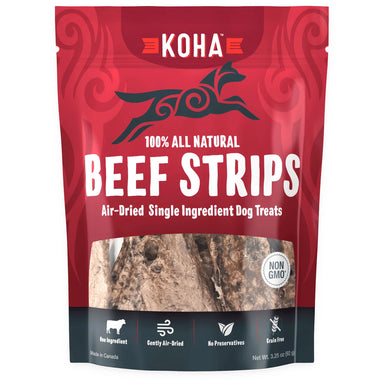 Koha Pet Beef Strips Dog Treats