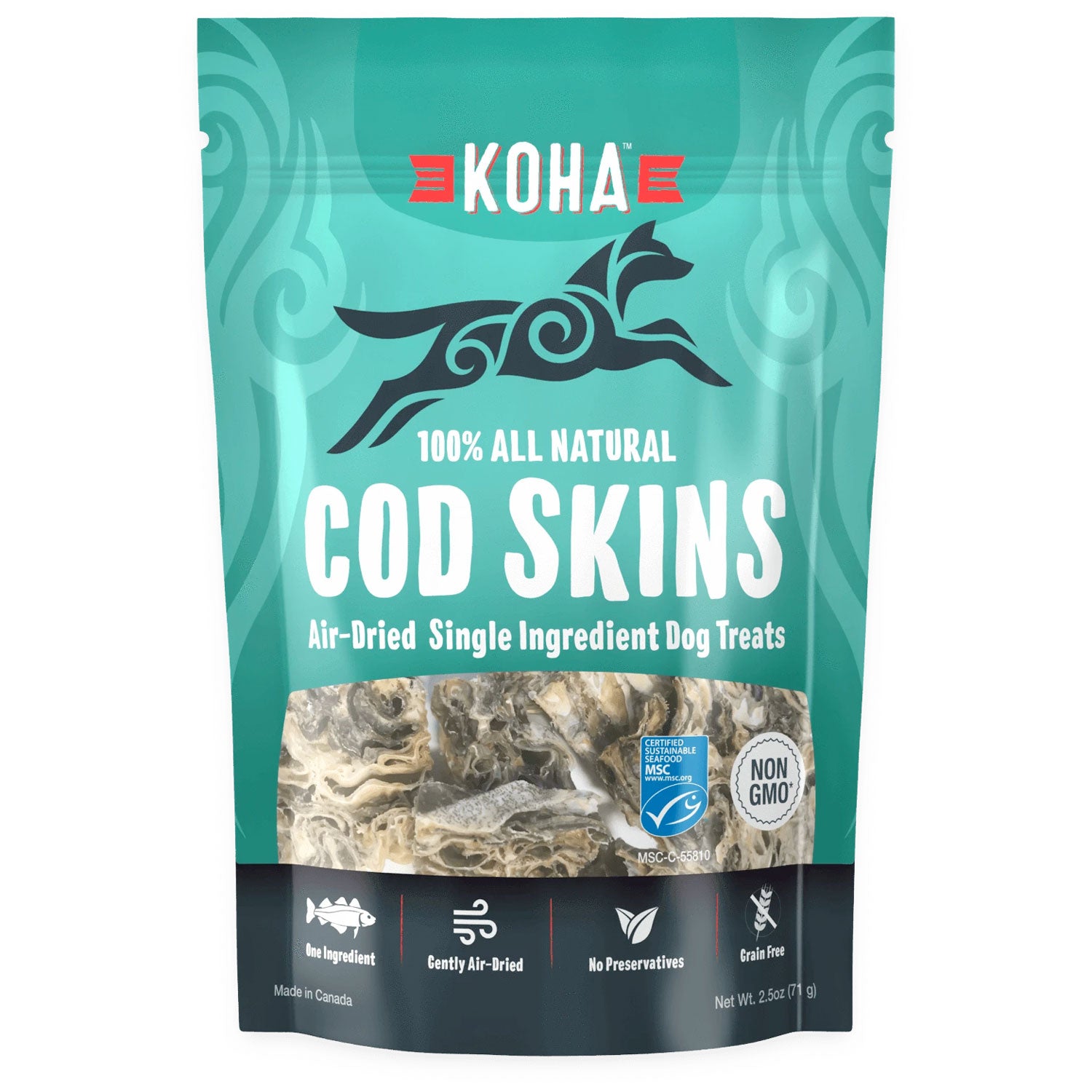 Koha Pet Cod Skins Dog Treats