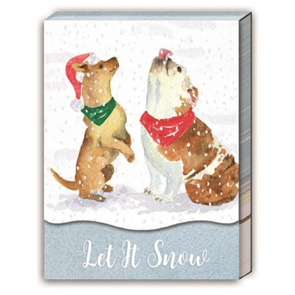 Snowflake Dog Pocket Notepad