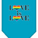 Mirage Pet Products Love is Love Bandana - Turquoise