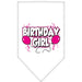 Mirage Pet Products White Birthday Girl Bandana