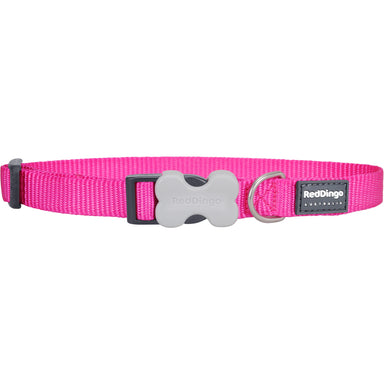 Red Dingo Classic Hot Pink Dog Collar