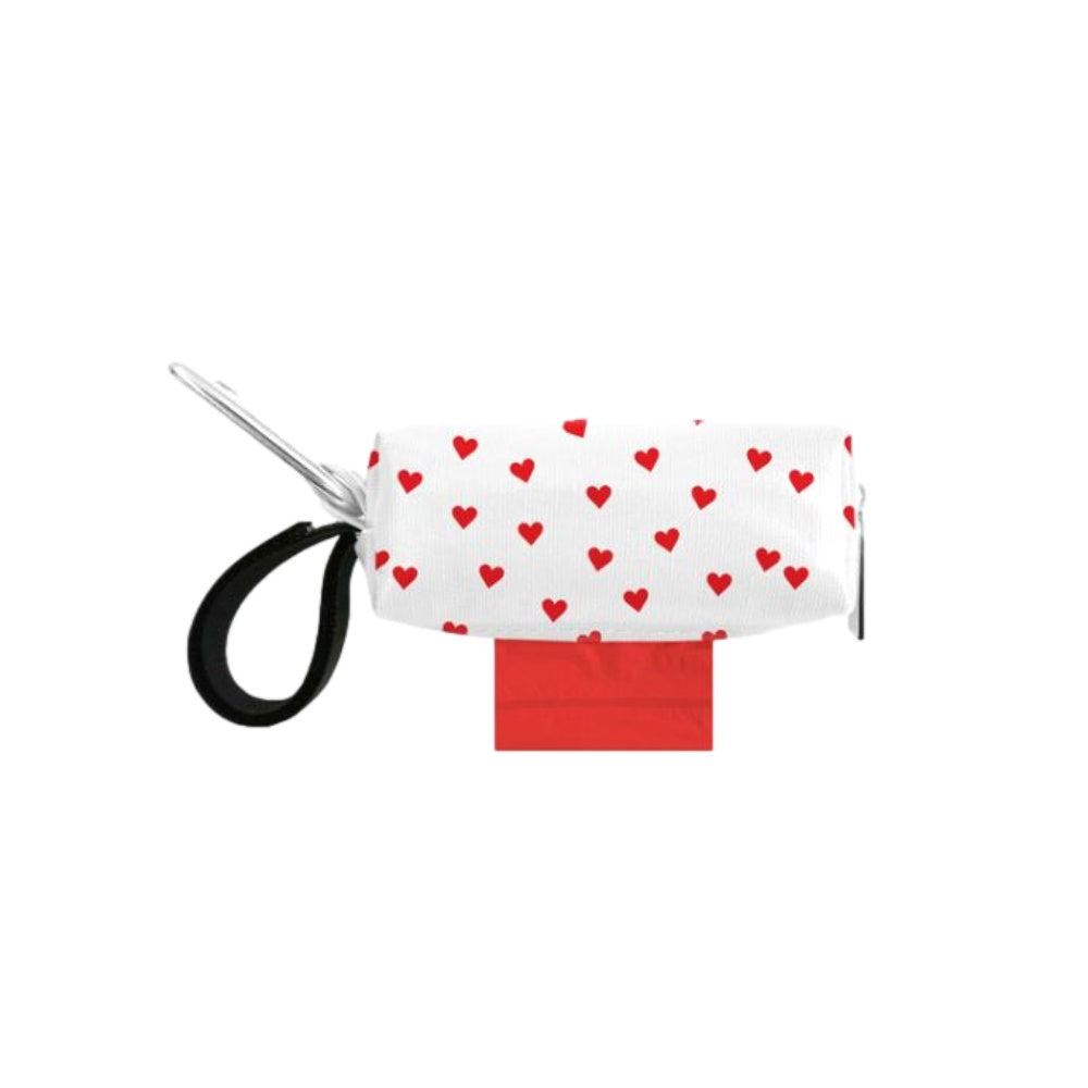 Doggie Walk Red Heart Duffel Poop Bag