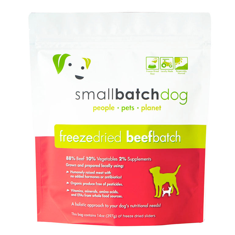 Smallbatch Pets Beef Batch Freeze Dried Sliders