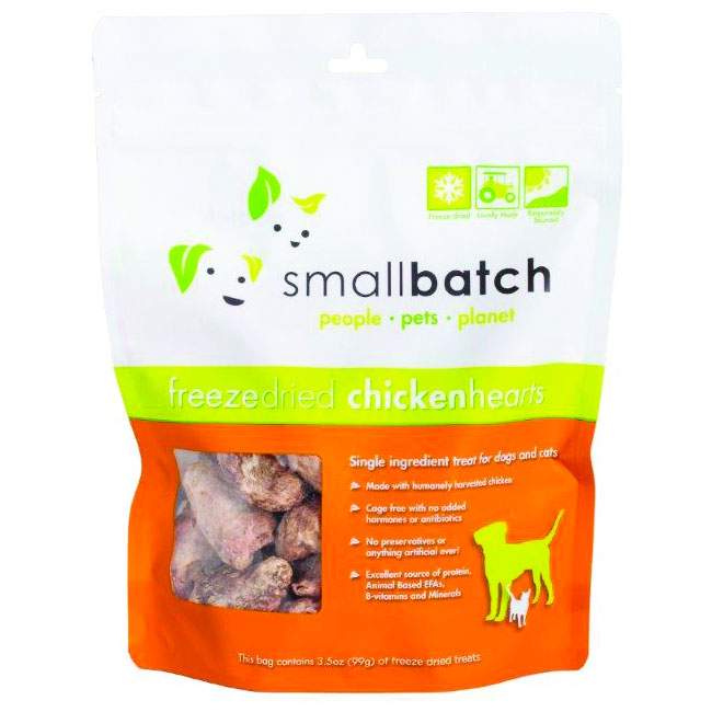 Smallbatch Pets Freeze Dried Chicken Hearts