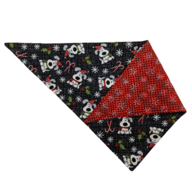 Two Bostons Candy Cane Dog Bandana