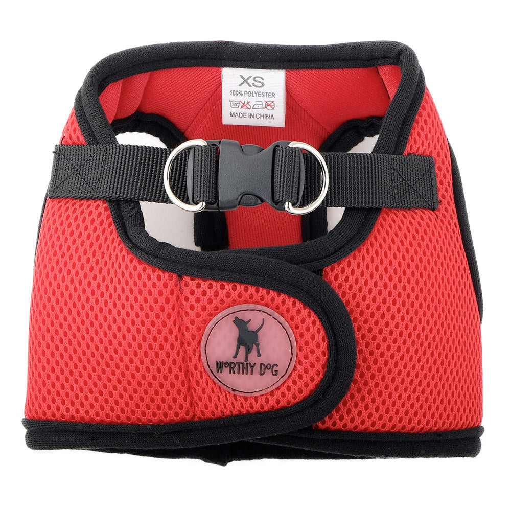 The Worthy Dog Red Sidekick Harness Vest