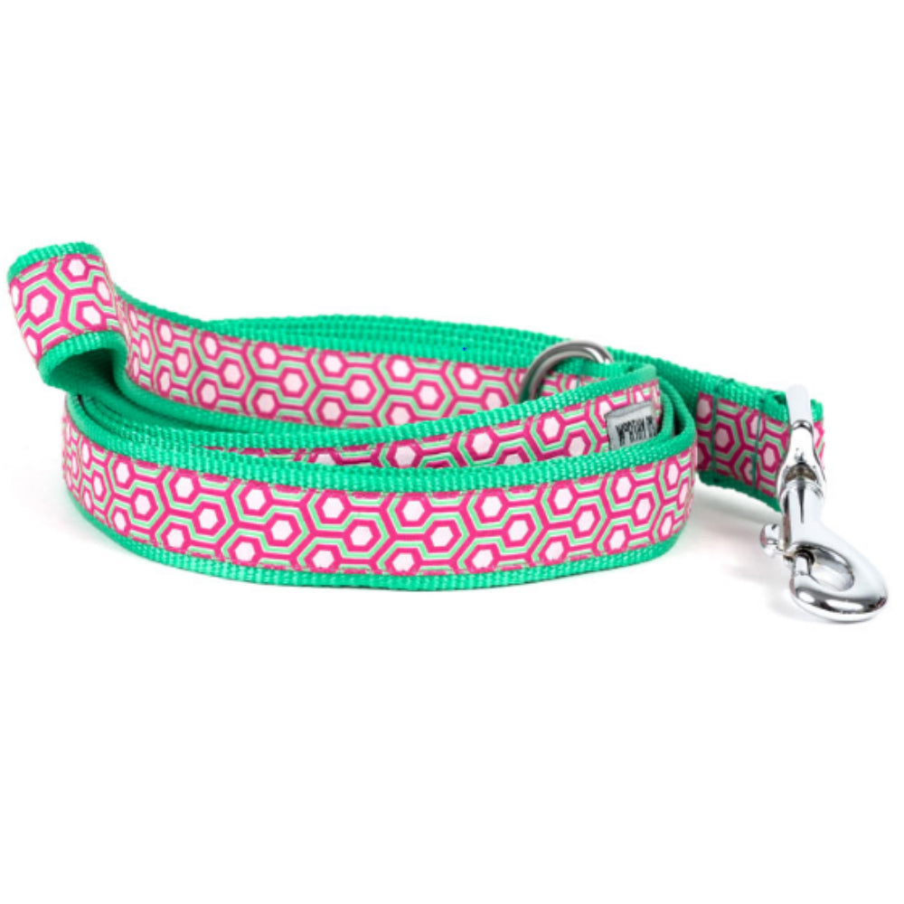 checked Hexagon Pink Collar Image 2