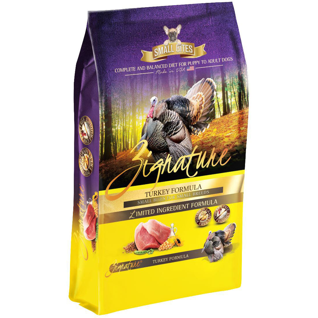 Zignature Turkey Small Bites Dog Food